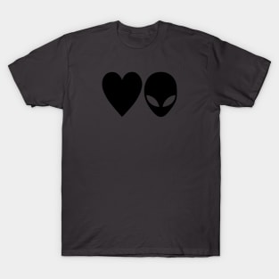 Love Aliens (Black) T-Shirt